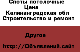 Споты потолочные › Цена ­ 80 - Калининградская обл. Строительство и ремонт » Другое   